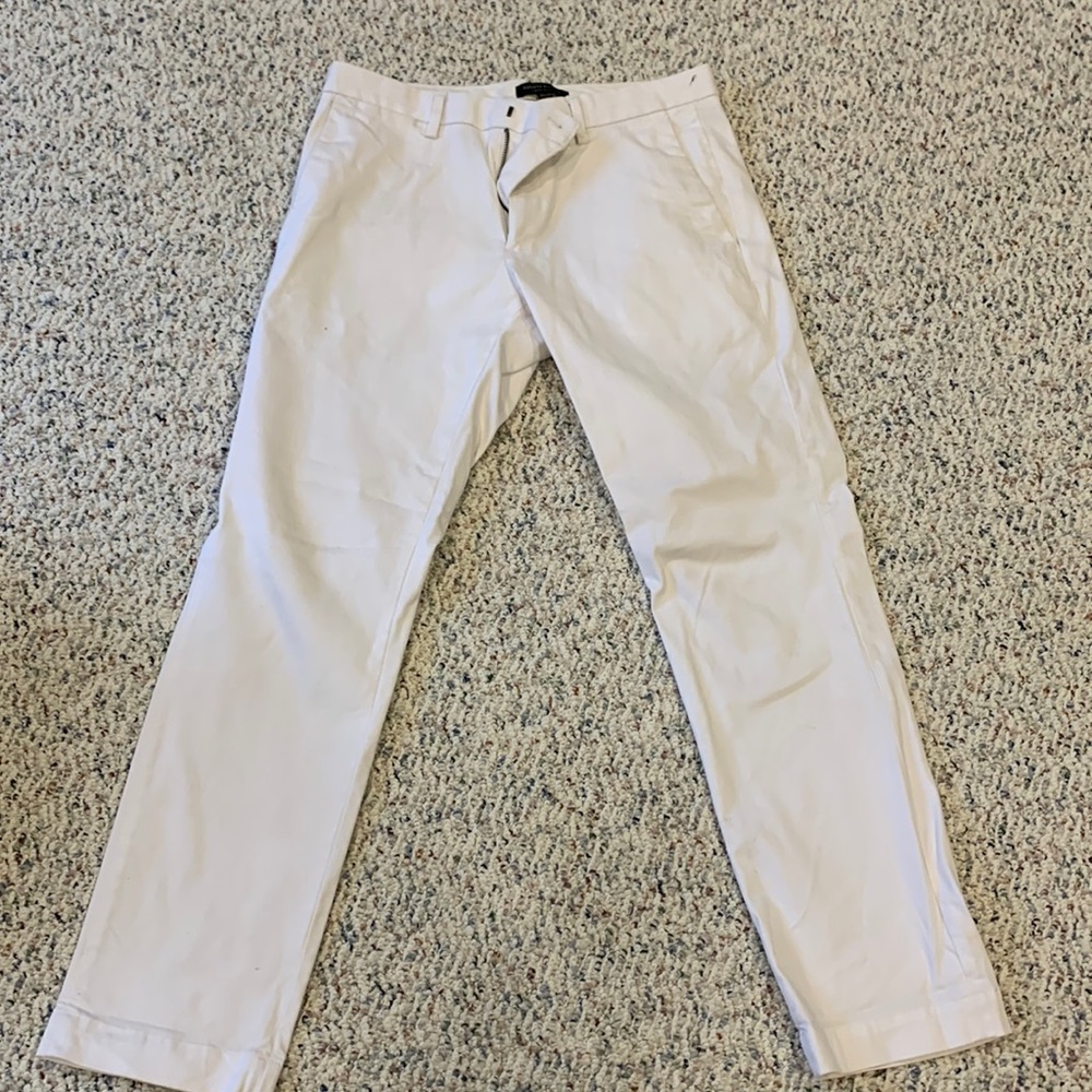 Banana Republic White Chinos
